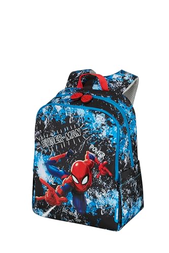 Samsonite Daydream Marvel Spiderman Kinderrucksack, 36 cm, 15 l, ergonomisch mit gepolsterten Schultergurten, reflektierenden Details und 2 Flaschenhaltern, Spiderman Mystery
