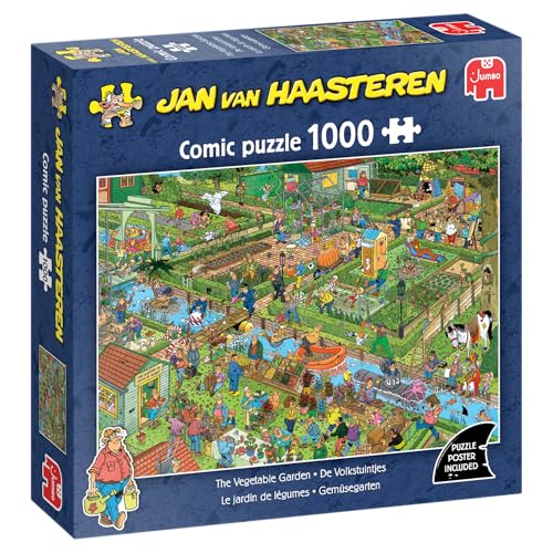 Jumbo Jan Van Haasteren – JVH – Der Gemüsegarten – The Vegetable Garden – 1000 Teile Puzzle für Erwachsene – 100% recycelter Karton