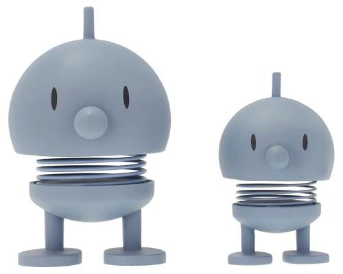 Hoptimist Bumble Set Limited Edition, Wackelfigur & Glücksbringer, Skandinavische Deko Figuren für Wohnzimmer & Büro, X-Small/Small, Sky