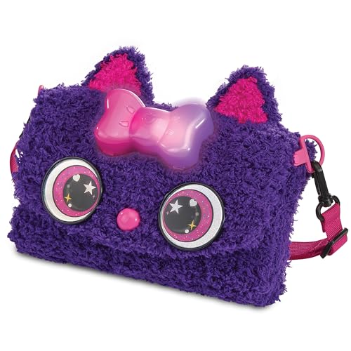 VTech Kid'Couture - Zauberhafte Katzen-Handtasche DIY-Stickset mit magischen Lichteffekten und Sound - Für Kinder von 5-9 Jahren, lila