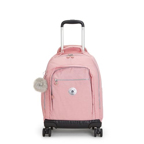 Kipling NEW ZEA, Kinder-Rucksack mit 4 Rollen 360°, Ergonomisch, 50 cm, 26 L, 2.35 kg, Bridal Rose