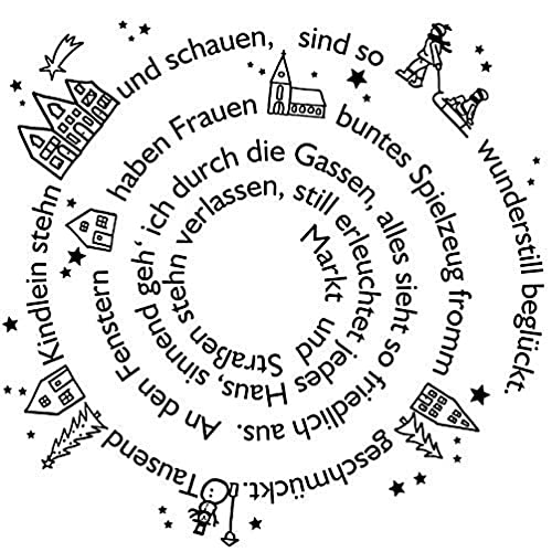 Rayher 29194000 Stempel "Von Herzen Frohe Weihnachten", 7x7cm, Natur - Preisvergleich