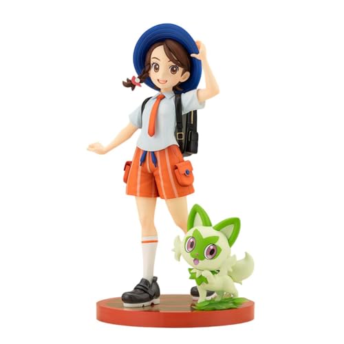 Kotobukiya Pokémon Statuette PVC ARTFXJ 1/8 Juliana with Sprigatito 20 cm, basierend auf Hitoshi Arigas Illustrationen, realistische Details, Orange-Akademie Uniform, Sammelfigur