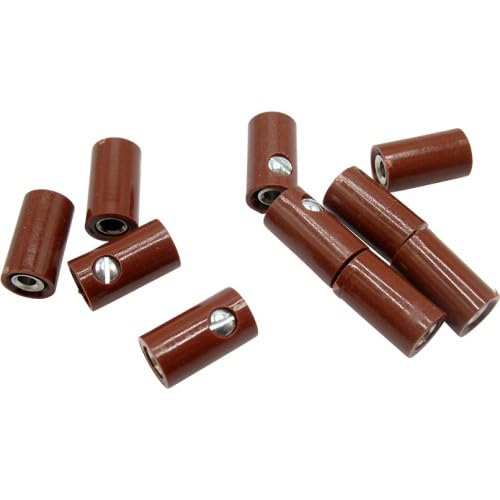 51402 Querlochstecker Buchse Kupplung Muffe 2,6mm braun (10 Stück) - Preisvergleich