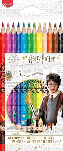 Maped 12 Buntstifte „Harry Potter“ – Kräftige und intensive Farben – im Pappetui
