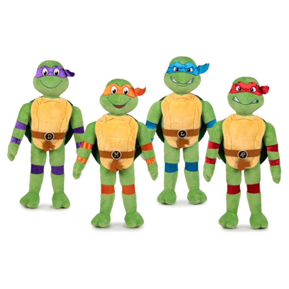 Tinisu Plüschfigur Teenage Mutant Ninja Turtles Kuscheltier TMNT - 27 cm Plüschtier, weiches Stoffmaterial, detailgetreu verarbeitet