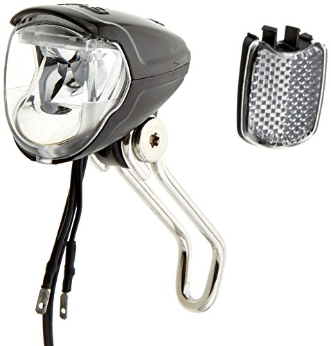 Busch & Müller KG Busch & Müller Busch & Müller Frontlicht Lumotec IQ2 Eyc N Plus für Nabendynamo mit Schalter Fahrradlicht, Schwarz, 8 x 5 x 5 cm