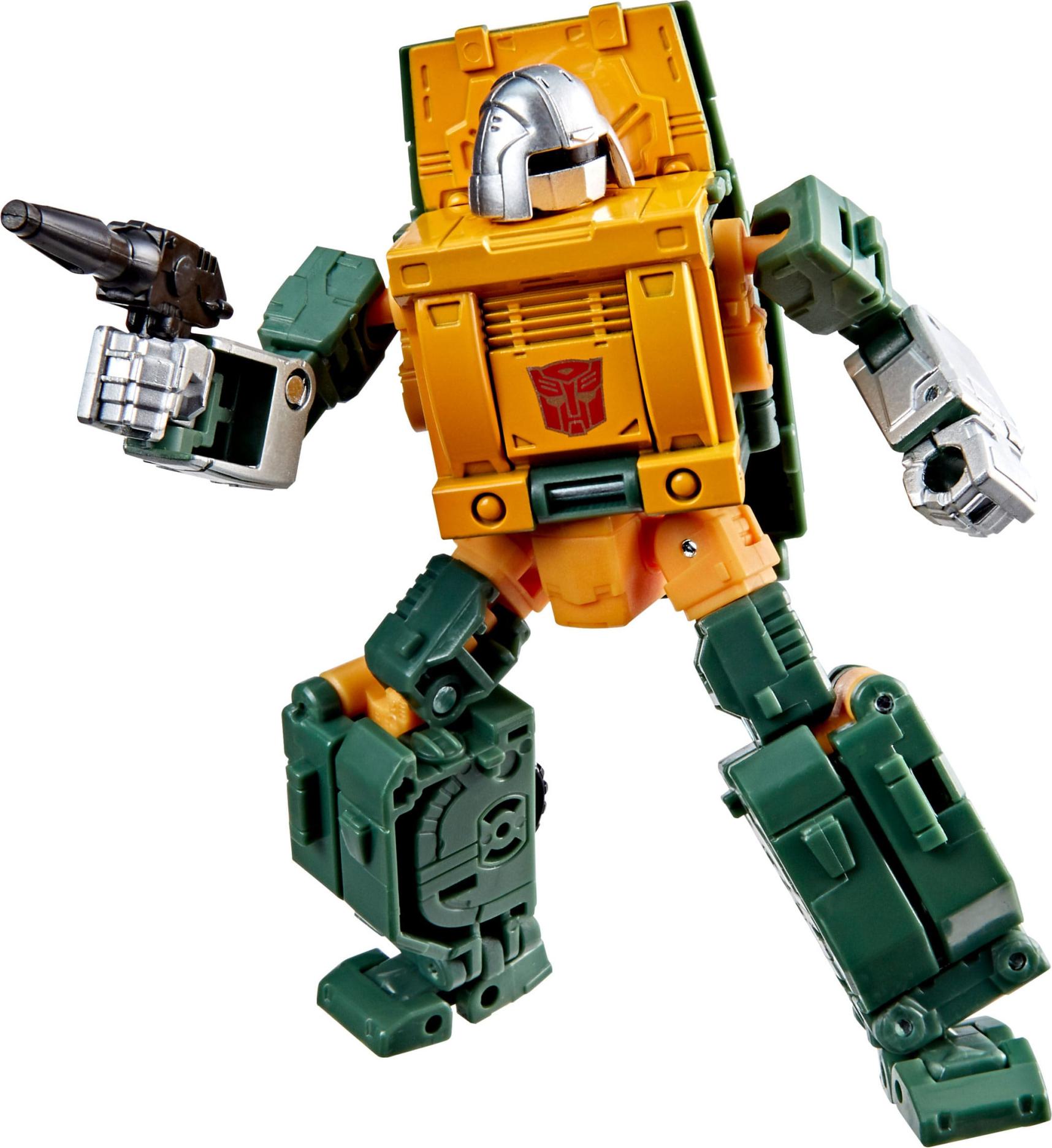 Hasbro Transformers Retro G1 Actionfigur Autobot Brawn, 13 cm, wandelbar in SUV, Vintage-Stil mit Accessoires