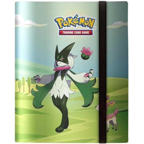 Ultra PRO Gallery Series Morning Meadow, 9-Pocket PRO-Binder für Pokémon-Karten, bis zu 360 Karten, archival-sicher, mit elastischem Verschluss, grünes Design