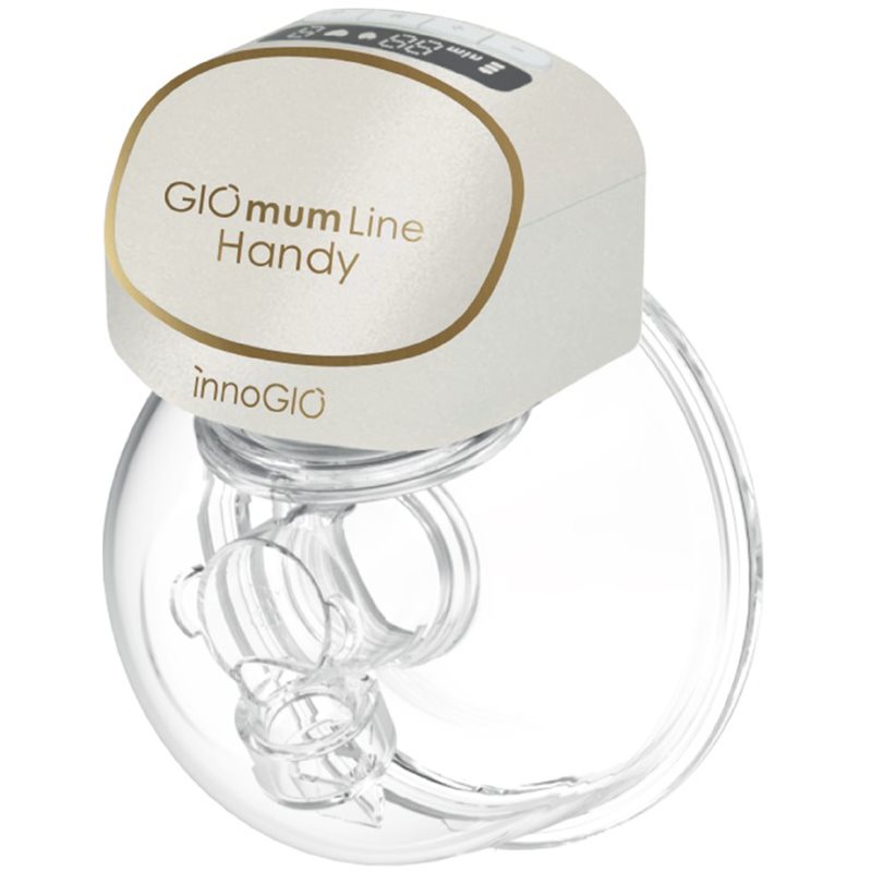 innoGIO GIOmum Handy Double Milchpumpe, elektrische zwei-phasige Muttermilchpumpe für einfache Nutzung unterwegs, leise und intuitiv