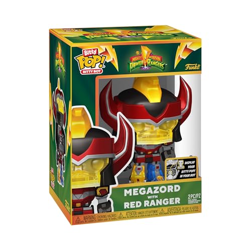 Funko Bitty Bots: Power Rangers - Megazord mit Red Ranger! Bitty POP! - Power Rangers TV - 0,9 Zoll & 4,85 Zoll - Sammlerstück - Geschenkidee - Auslage