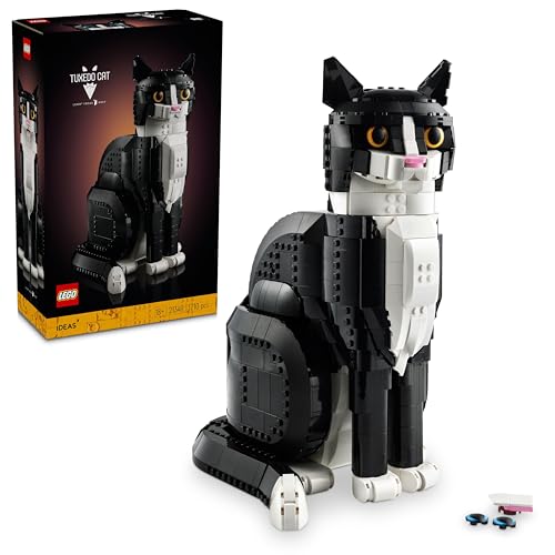 LEGO Smoking-Katze, Klemmbausteine Set, 32 cm