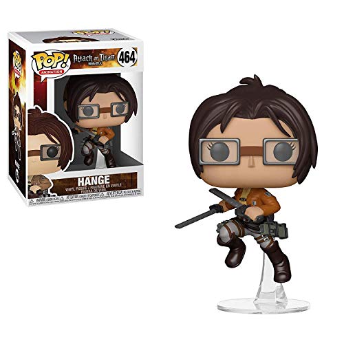 Funko Pop! Vinyl: Attack On Titan - Hange, ca. 9,5 cm große Sammelfigur aus hochwertigem Vinyl, ideales Geschenk für Anime-Fans und Sammler