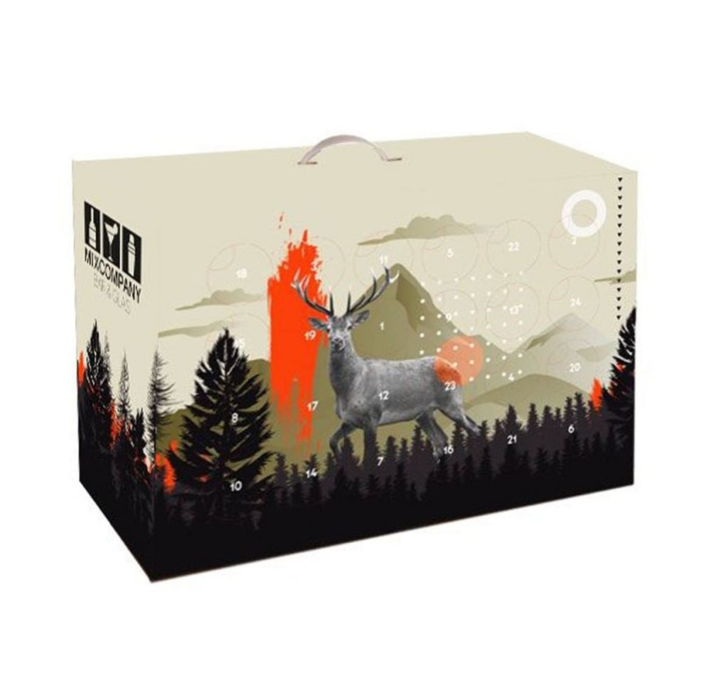 Jägermeister Jägermeister Adventskalender Geschenkbox, ultimatives Geschmackserlebnis mit abwechslungsreichen Miniaturen, perfekt für Party und Genuss.