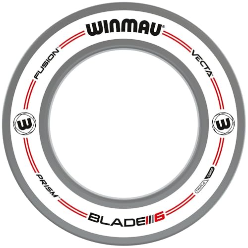 Winmau Catchring Pro-Line 4449, Auffangring für Dartspiele, weiß, Durchmesser 68 cm, Wand- und Bodenschutz