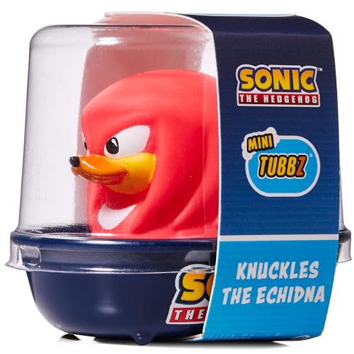 TUBBZ Fingerknöchel Mini Knuckles Sammelfigur - Sonic The Hedgehog Merchandise, Vinyl-Gummi-Ente, Einheitsgröße, Einfarbig
