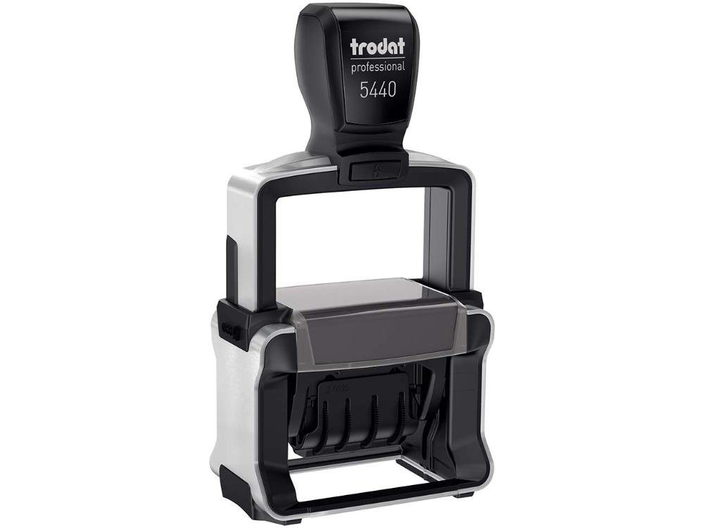 TRODAT Trodat Datumstempel mit Text '5440', stabiler Stempel aus Recycling-Kunststoff und Edelstahl, inklusive Gutschein