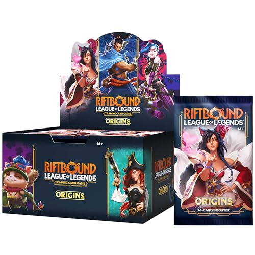 uvs games Riftbound League of Legends - Set One Origins Booster Display, 24 Booster mit 14 Sammelkarten pro Pack
