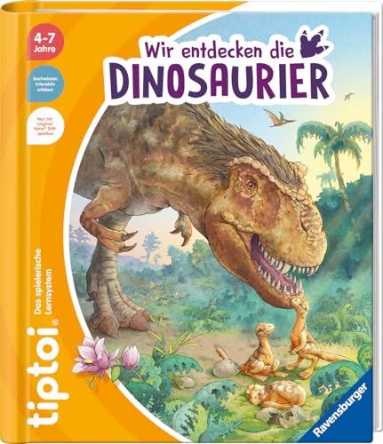 Ravensburger tiptoi® Wir entdecken die Dinosaurier, interaktives Dinosaurier-Buch ab 4 Jahre mit ausgezeichneter Qualität