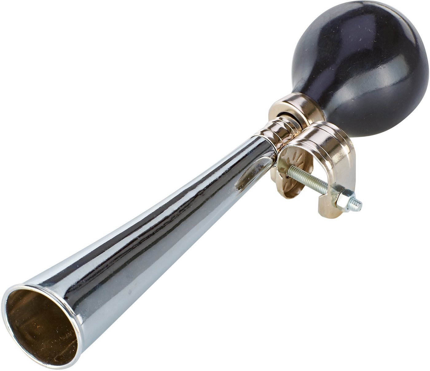 Prophete Fahrradklingel Einklang Ballhupe, chrom, schwarzer Ball, leicht zu befestigen