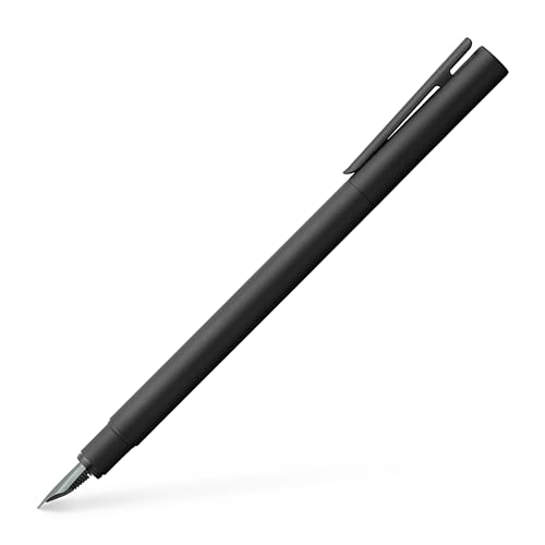 Faber-Castell Füllfederhalter Neo Slim, Design Füller mit Edelstahlfeder Breite M, mattes Metallgehäuse
