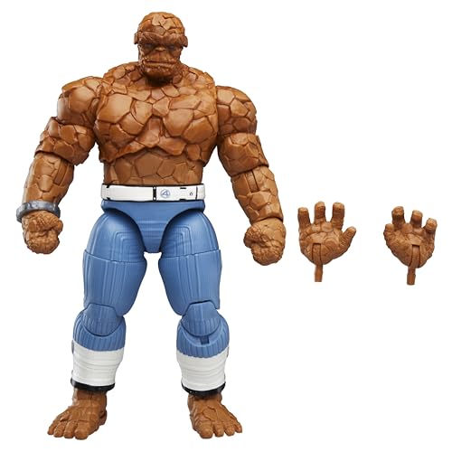 Marvel Legends Series Marvel's The Thing Action-Figur, 15 cm große Premium-Sammelfigur mit 20 Bewegungspunkten und austauschbaren Händen