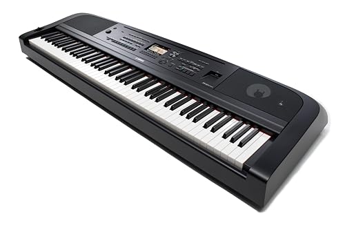 Yamaha DGX-670B, digitales Piano mit 88 Tasten, USB-Anschluss und benutzerfreundlichem Display, Schwarz
