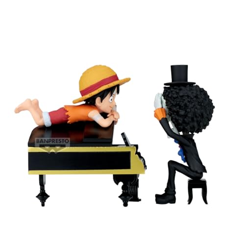 Banpresto One Piece - Luffy & Brook "That's Great!! After all this Time, He's Still...!!!" WCF, limitierte PVC-Statikfigur