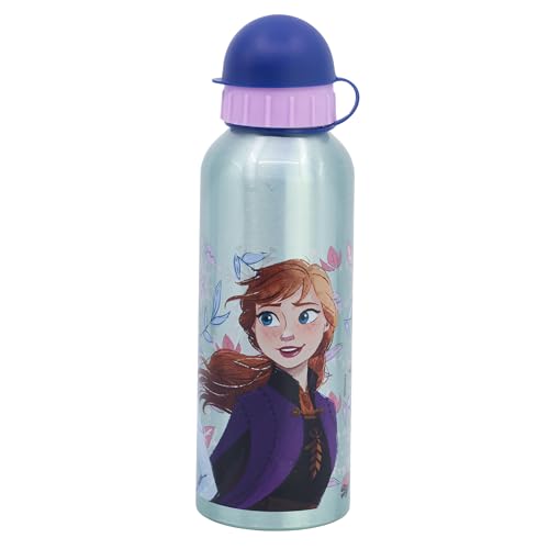 Stor Wiederverwendbare Aluminiumflasche DE 530 ml Frozen Snow Tale, BPA-frei, offizielles Lizenzprodukt