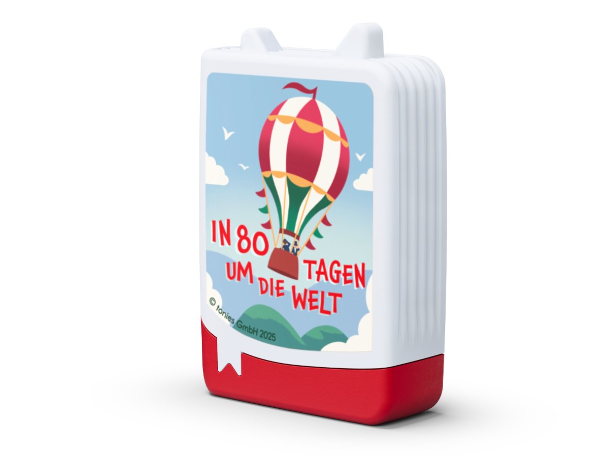 tonies Book Tonie In 80 Tagen um die Welt, Hörspielfigur für Kinder ab 8 Jahren, Neuheit 2025