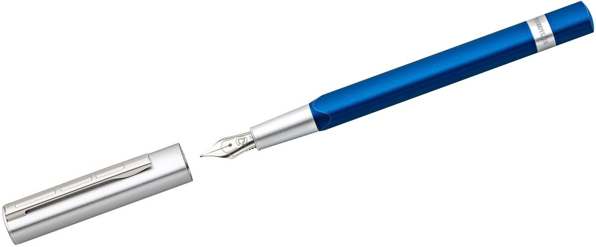 STAEDTLER Füllhalter TRX, blau, mit Edelstahl-Schreibfeder und Aluminium-Schaft