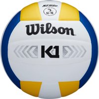 Wilson K1 Silver Volleyball, Spielball mit Command Lining Technologie für hervorragende Qualität und einfache Handhabung