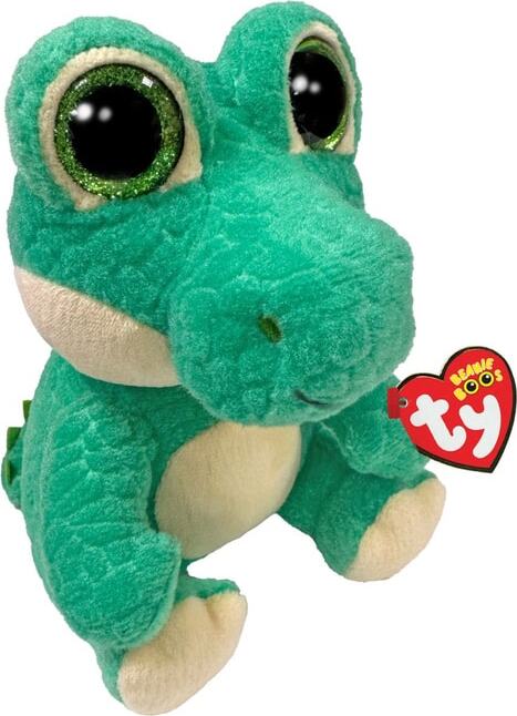 Ty 37373 Ernie Alligator, Beanie Boos Plüschtier, 15 cm