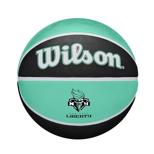 Wilson WNBA Team Tribute Basketball, New York Liberty, royal, Größe 6, mit verbessertem Grip für Innen- und Außenplätze