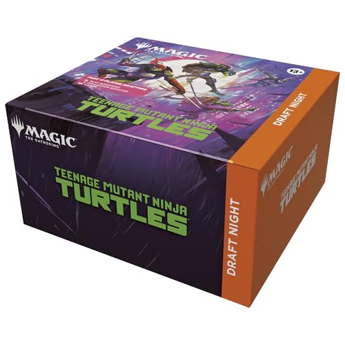 Magic: The Gathering | Teenage Mutant Ninja Turtles – Draft Night, Draft-Kit für 4 Spieler mit 12 Play-Boostern und 1 Sammler-Booster
