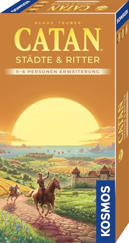 KOSMOS Catan Städte & Ritter 5/6, Brettspiel-Erweiterung für 5 bis 6 Spieler, mit neuem Material und Regelvariationen