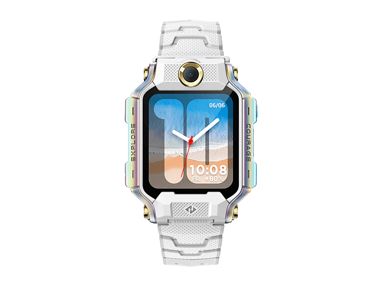 IMOO X10 Kinder Smartwatch mit Telefonie-Funktion, integrierter Kamera und 32 GB Speicher, Weiß