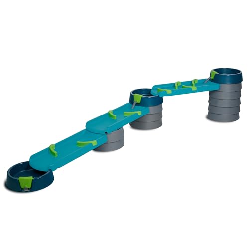 AquaPlay Mudway Stream, kombinierte Wasser- und Sandspielbahn mit 3m Wasserbahn, Schleusen und Becken, flexibles Stecksystem, wetterfest, für Kinder ab 3 Jahren