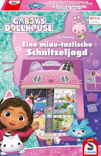 Schmidt Spiele 40655 Gabby's Dollhouse, Eine MIAU-tastische Schnitzeljagd, Kinderspiel