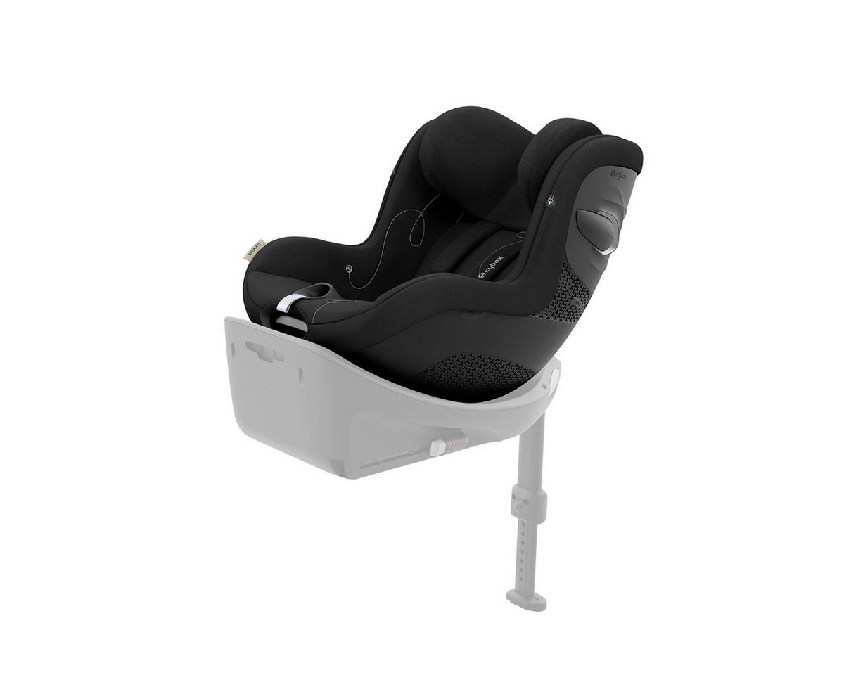 Cybex Kindersitz Sirona G i-Size Magic Black, Babyschale mit 360° Drehkomfort und Luftzirkulation