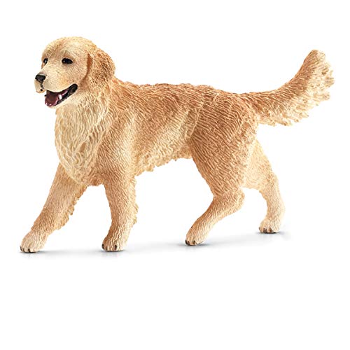 Schleich Golden Retriever Hündin (16395), handbemaltes Tiermodell aus der Farm Life Serie, 5 cm