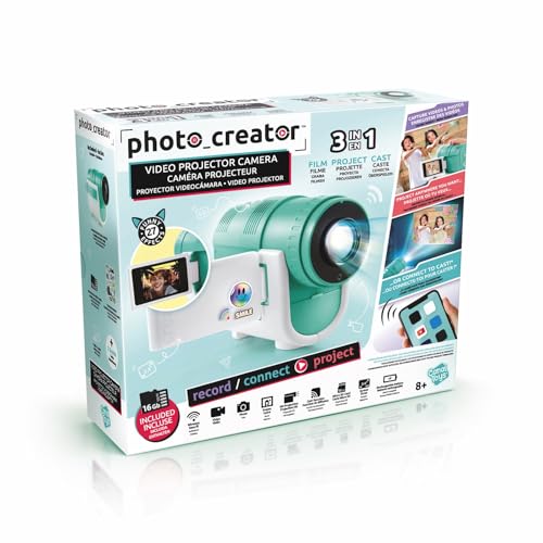Canal Toys Camera Projector, Kinderkamera mit Foto- und Videoaufnahme, inkl. SD-Karte und USB-C-Ladekabel