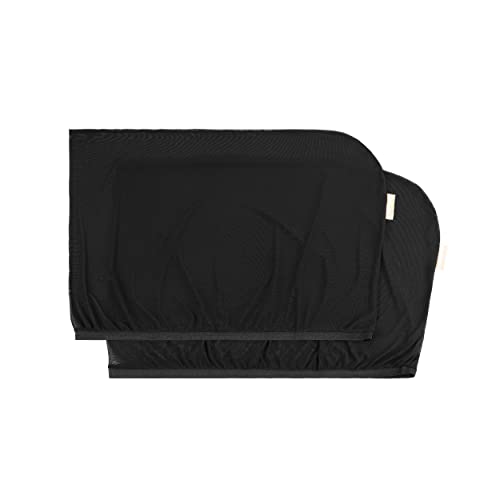 Badabulle Auto-Sonnenblende, 2er Pack Sonnenschutz für Seitenscheiben, Universalgröße für 110 cm x 60 cm, atmungsaktiv und inkl. Transporttasche
