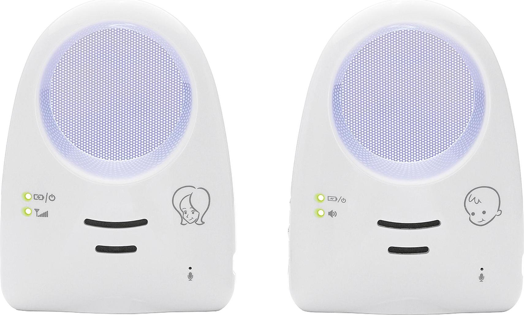Fillikid Babyphone, Babyphone ohne Kamera mit Eltern- und Kinderstation, weiß