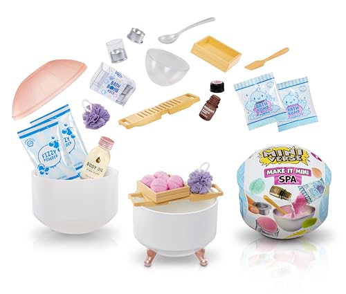 MGA ENTERTAINMENT Kreativset MGA's Miniverse - Make It Mini Spa, 10 Spa-Rezepte für Badebomben, Seifen und Peelings, inklusive Zutaten und Mini-Zubehör