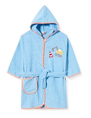 Playshoes Jungen Frottee Bademantel Baustelle