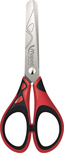 MAPED Bastelschere ESsentials 13cm, Papierschere mit Softgriff - Farbe nicht frei wählbar