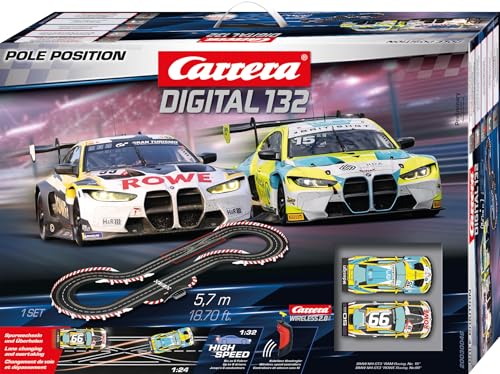Carrera® Autorennbahn Carrera 20030046 Digital 132 Wireless Pole Position Set, Maßstab 1:32, inkl. BMW M4 GT3 Modelle, ab 8 Jahren