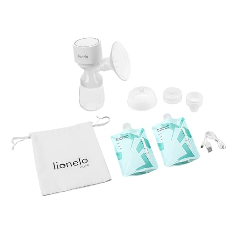 Lionelo Fidi One Kabellose Milchpumpe 180 ml, BPA-frei, 3-Phasen mit 9 Massagestufen in Silikontrichter 26 mm, Betriebsdauer 120 Min.