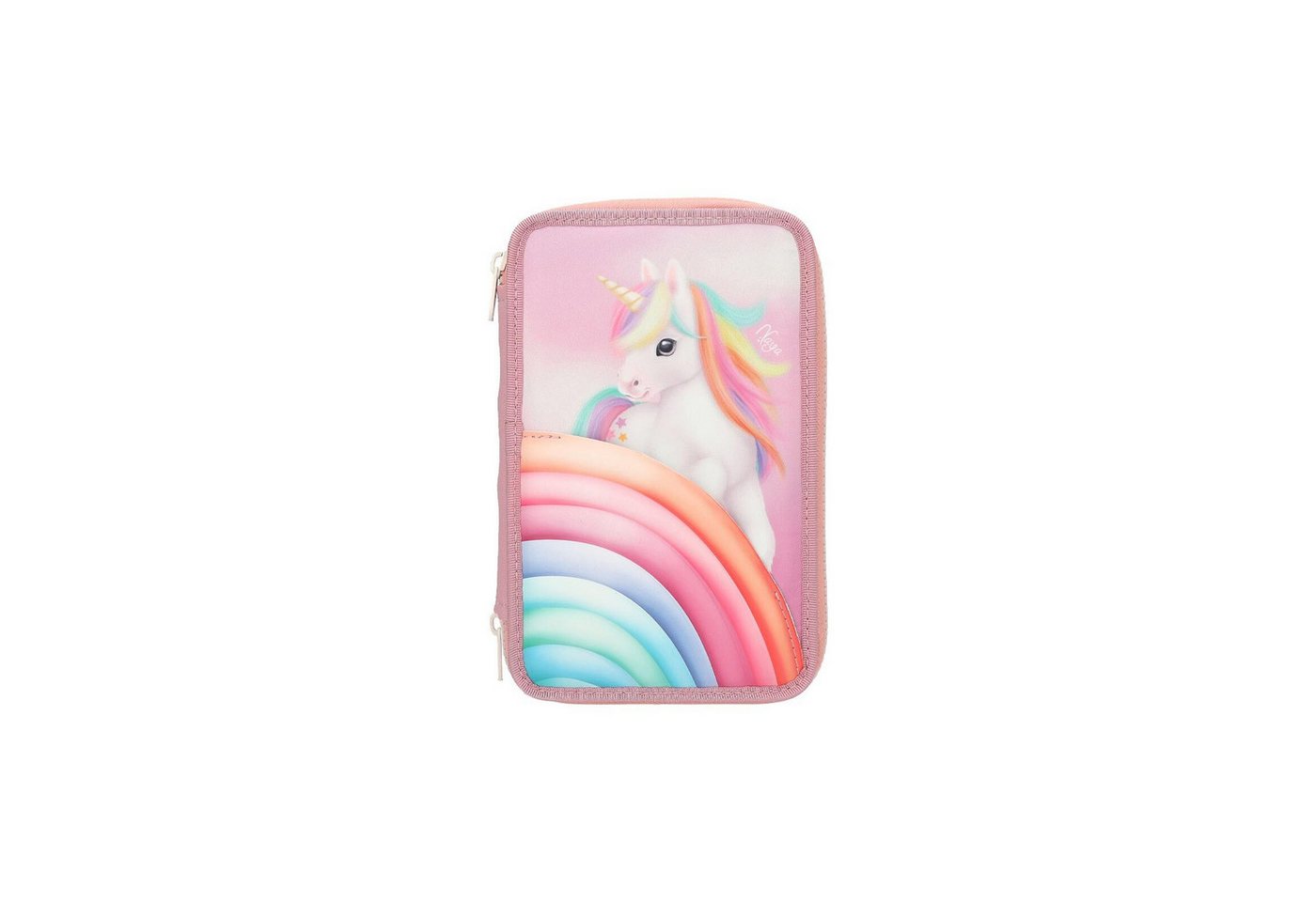 Depesche TOPModel Marsupio Ylvi Farbwolke Con Unicorno E Arcobaleno - Bordura Tracolla Per Ragazze Con Portamonete E Tasca Trasparente